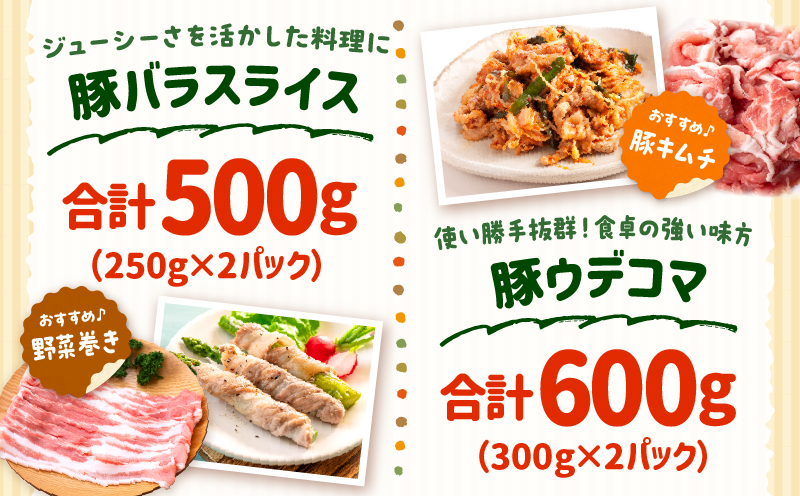 和富豚 そがらしセット 2.9kg お肉 肉 豚肉 ロース 肩ロース 豚バラ ウデ 豚モモ ミンチ ブランド豚 スライス 切り落とし 普段使い 使い勝手 料理 ストック 冷凍