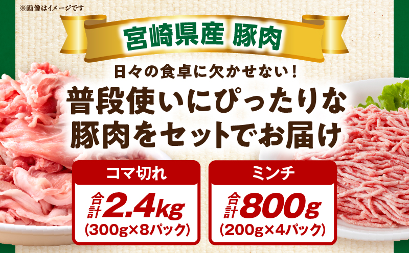 和富豚 普段使いセット 3.2kg お肉 肉 豚肉 ウデ モモ こま切れ ミンチ ブランド豚 スライス 切り落とし 普段使い 使い勝手 料理 ストック 冷凍