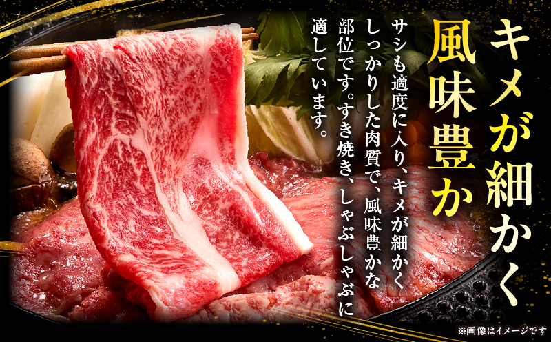 宮崎県産黒毛和牛(経産)肩ローススライス 1kg（500g×2）